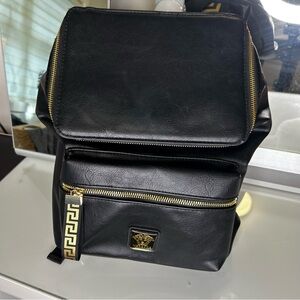 VERSACE GOLD & BLACK BACKPACK
